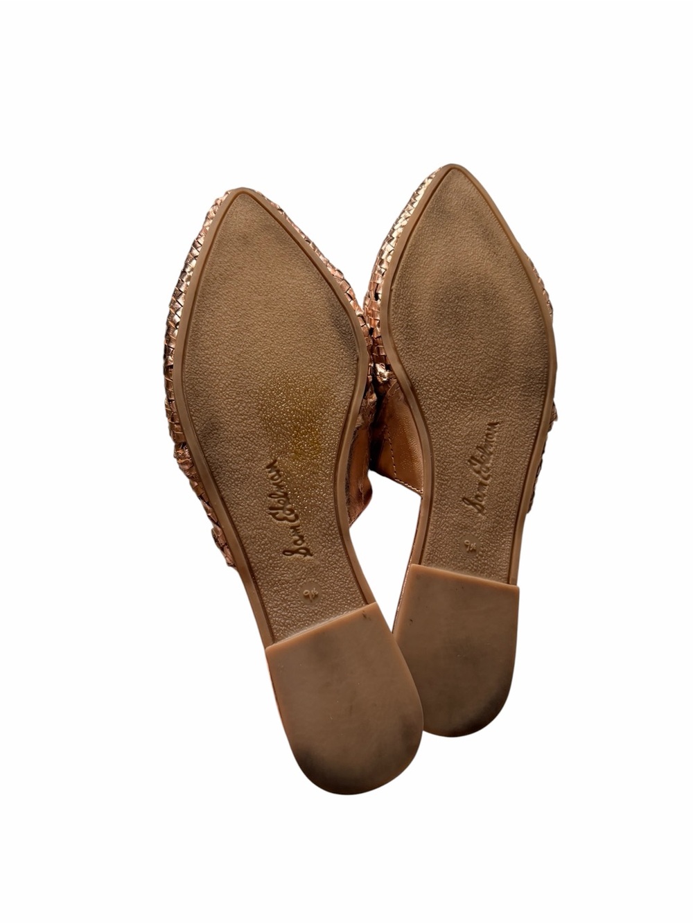 Sam Edelman Woven Pointed-Toe Natalya Mule in Metallic Rose Gold sz 9.5 - Picture 5 of 5